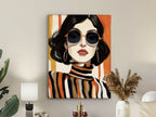 Cuadro pintado a mano Orange 90 × 120 cm