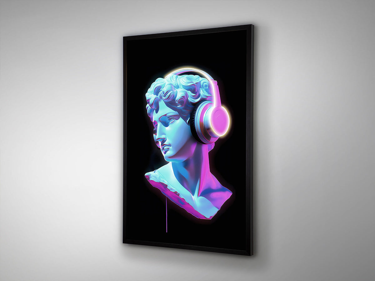 Cuadro con luz LED Busto color 80 × 120
