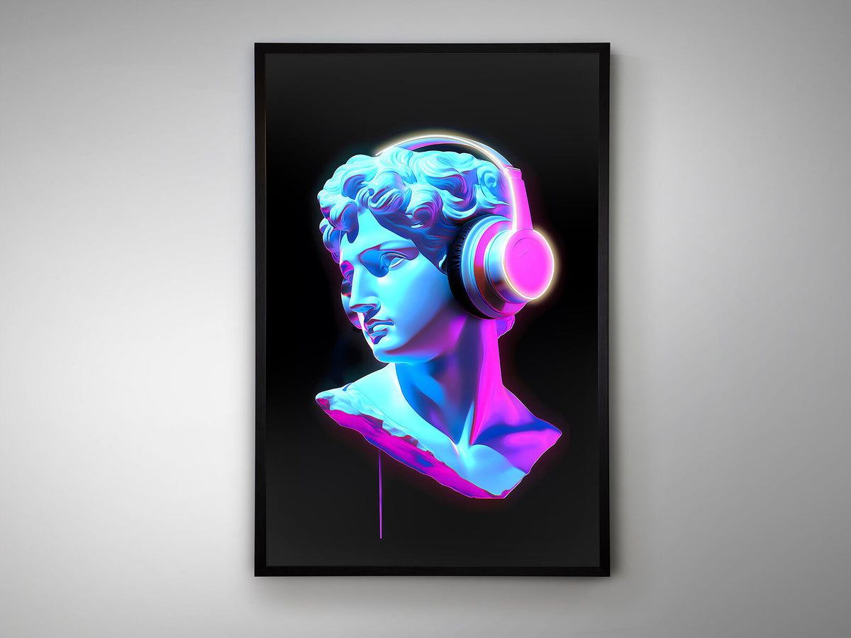 Cuadro con luz LED Busto color 80 × 120