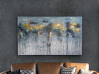 Cuadro pintado a mano Aquas 90 × 150 cm