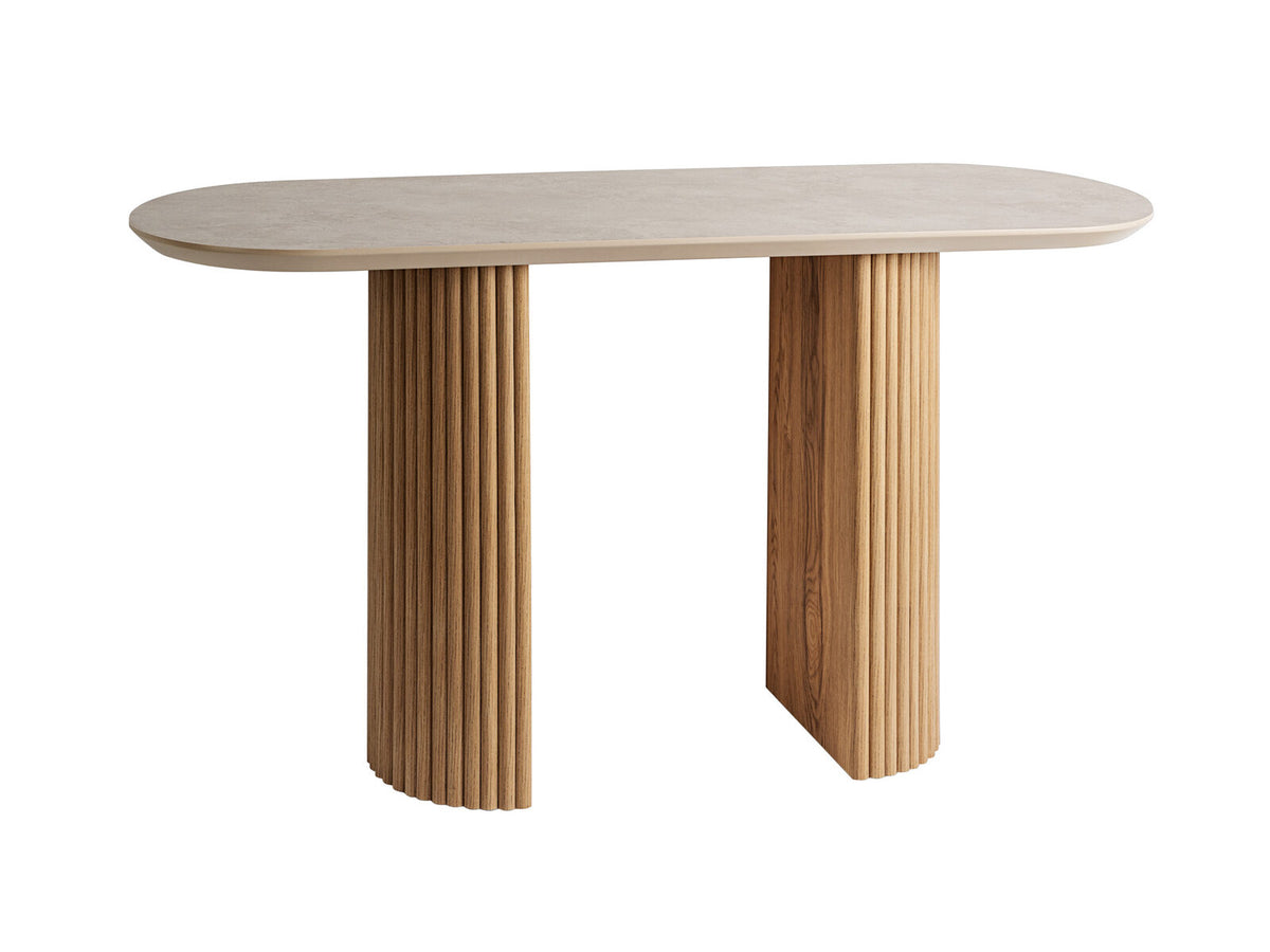 Consola Irati piedra y madera