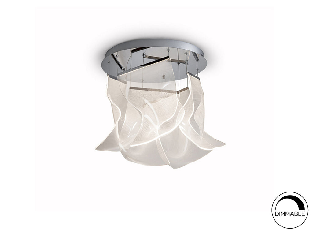 Lámpara de techo Velos 5 luces cromo