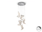Lámpara de techo Velos 5 luces cromo