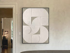 Cuadro bajorrelieve Geomia 90 × 120 cm marco negro