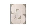 Cuadro bajorrelieve Geomia 90 × 120 cm marco negro