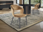 Silla Willy camel y negro