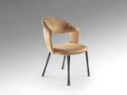 Silla Willy camel y negro