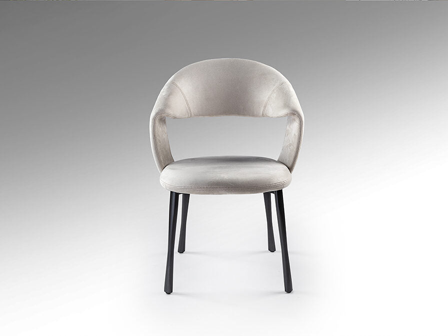 Silla Willy piedra y negro