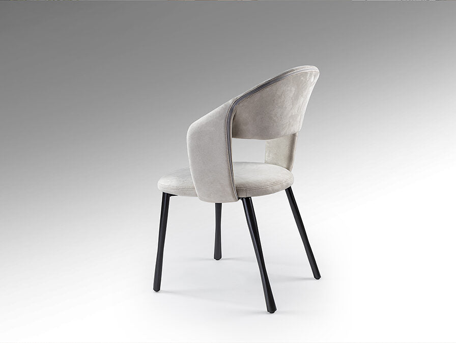 Silla Willy piedra y negro