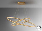 Lámpara de techo grande Elipse LED oro dimable