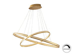 Lámpara de techo grande Elipse LED oro dimable