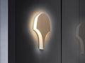 Aplique LED Serea L perfil grueso dorado