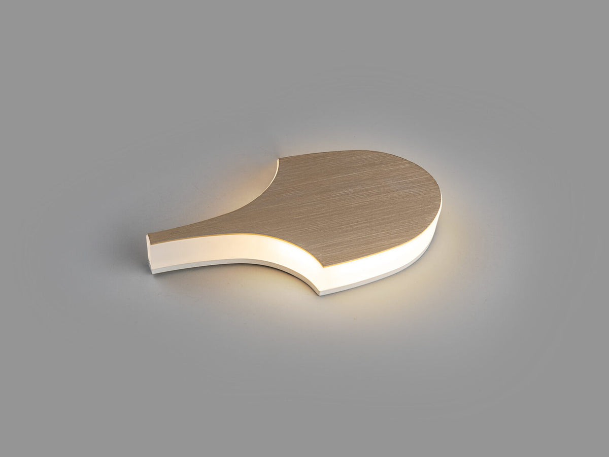 Aplique LED Serea L perfil grueso dorado
