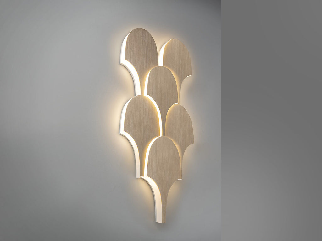 Aplique LED Serea L perfil grueso dorado