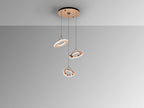 Lámpara de techo Mirena 3 luces oro rosa