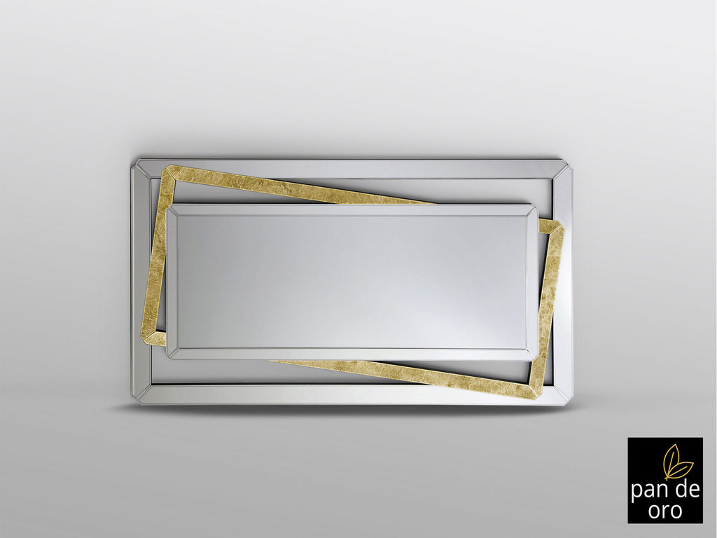 Espejo Nora 180 × 100 pan de oro