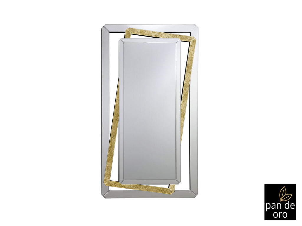 Espejo Nora 180 × 100 pan de oro