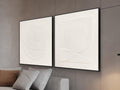 Cuadro bajorrelieve Albos set 100 × 100 cm marco negro