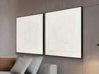 Cuadro bajorrelieve Albos set 100 × 100 cm marco negro
