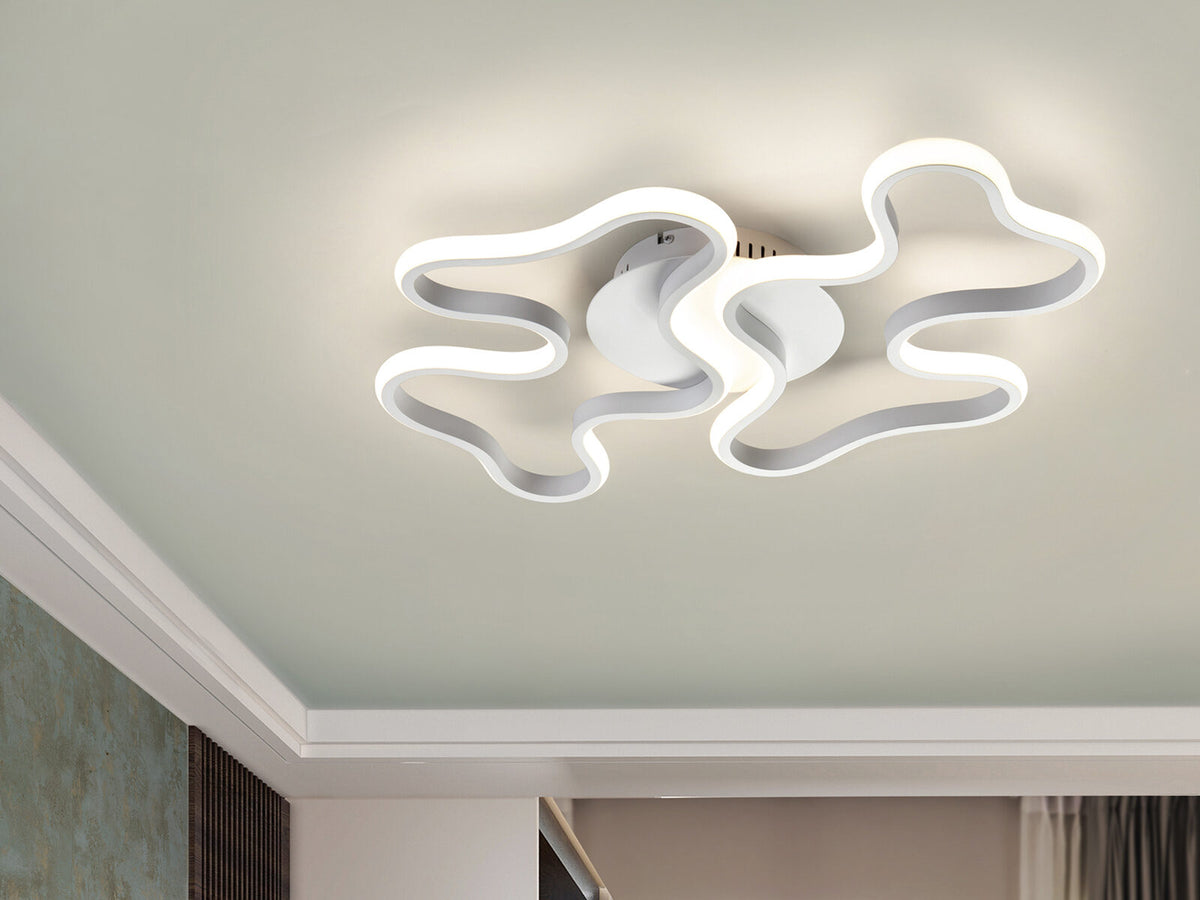 Plafón o aplique LED Marea grande blanco