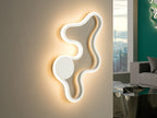 Aplique o plafón LED Marea blanco arenado