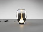 Lámpara de mesa Suspiro LED cromo y smoke