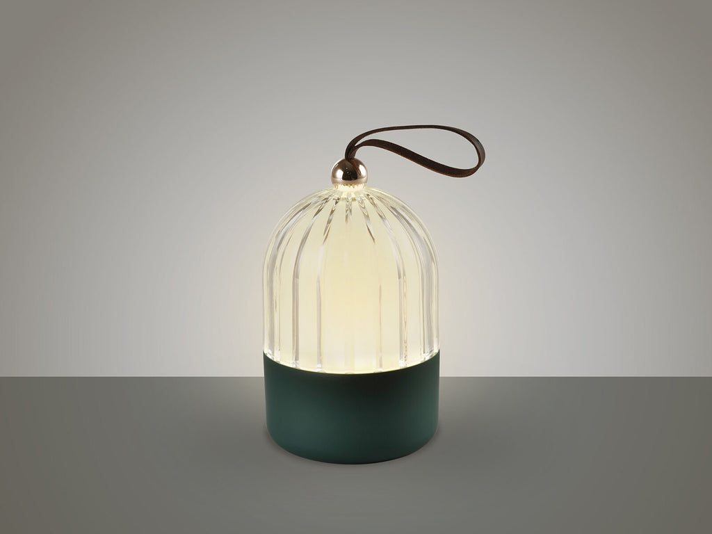 Lámpara de mesa portátil LED Chiqui verde CCT