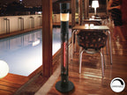Estufa de exterior Heat Sound 1500 W con luz RGB y bluetooth