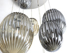 Lámpara de techo Ovila 9 luces cromo, smoke y coñac dimable