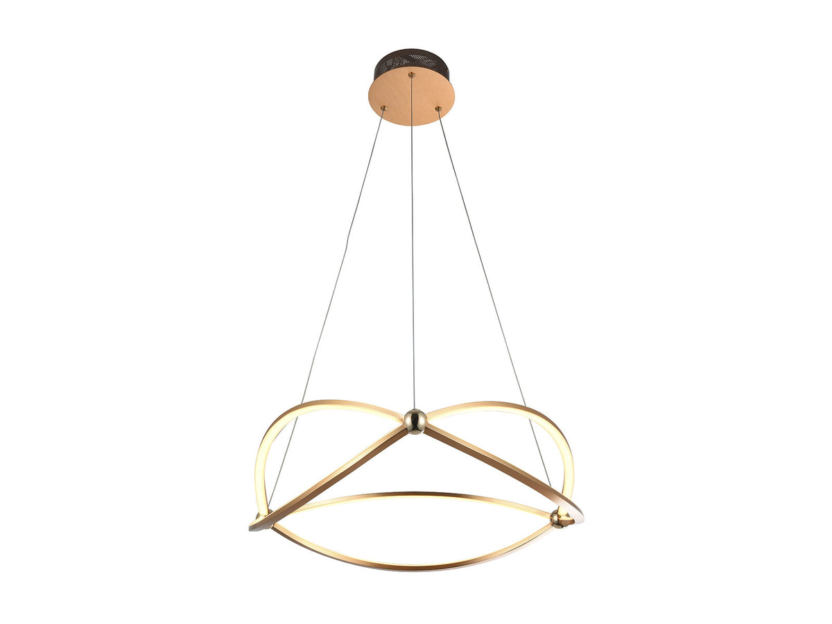 Lámpara de techo Ocellis LED oro rosa Ø57