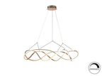Lámpara de techo Molly LED oro rosa Ø110