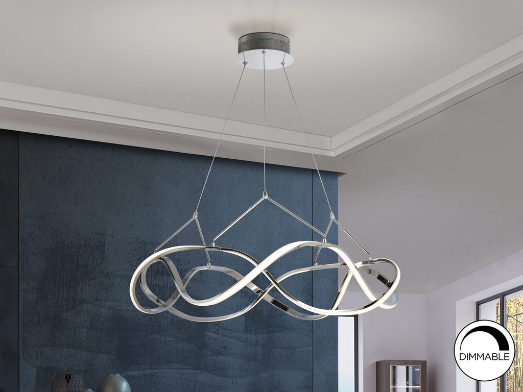 Lámpara de techo Molly LED cromo Ø80 dimable