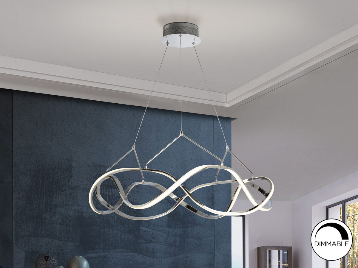 Lámpara de techo Molly LED cromo Ø80 dimable