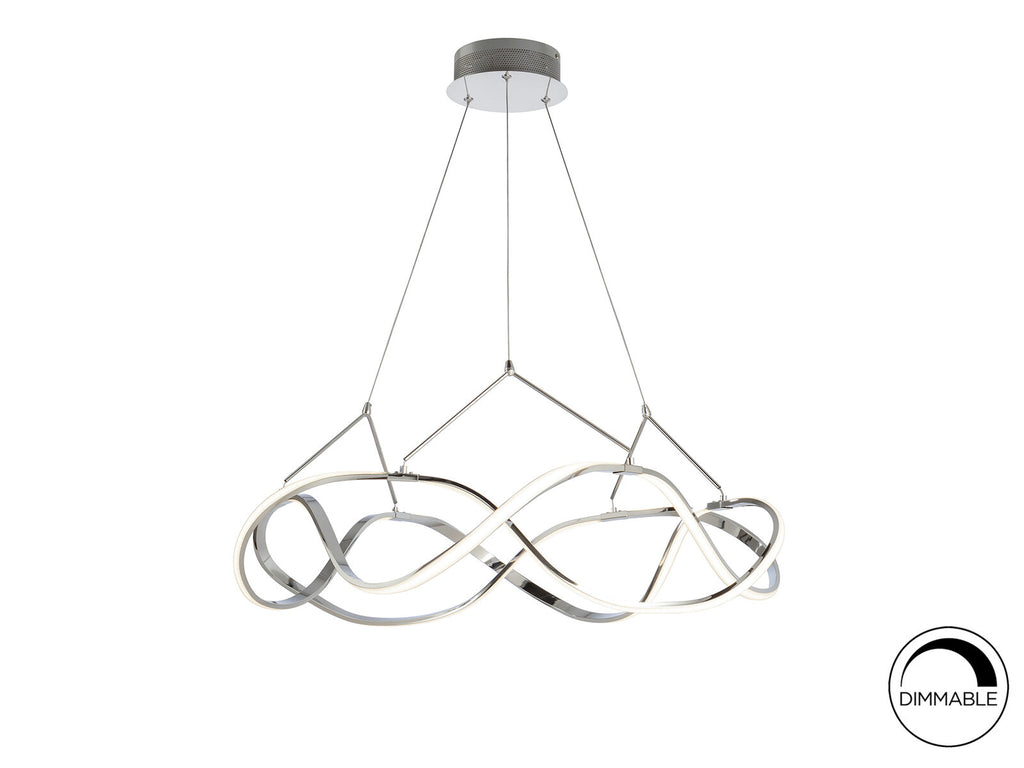 Lámpara de techo Molly LED cromo Ø80 dimable