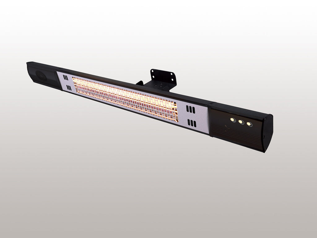 Estufa de exterior de pared Heat Music 1500 W con bluetooth