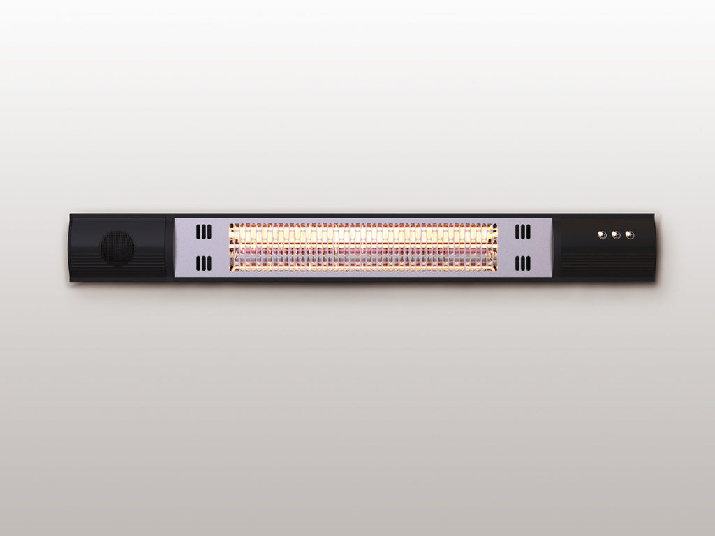 Estufa de exterior de pared Heat Music 1500 W con bluetooth