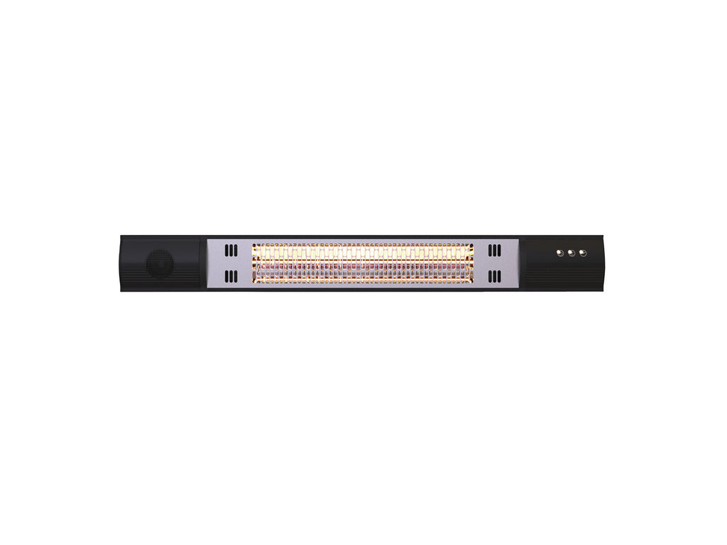 Estufa de exterior de pared Heat Music 1500 W con bluetooth