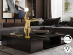 Figura decorativa con luz El globo oro
