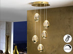 Lámpara de techo Rocío 5 luces Ø30 dimable