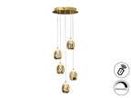 Lámpara de techo Rocío 5 luces Ø30 dimable