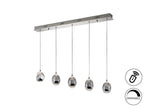 Lámpara de techo Rocío lineal 5 luces dimable