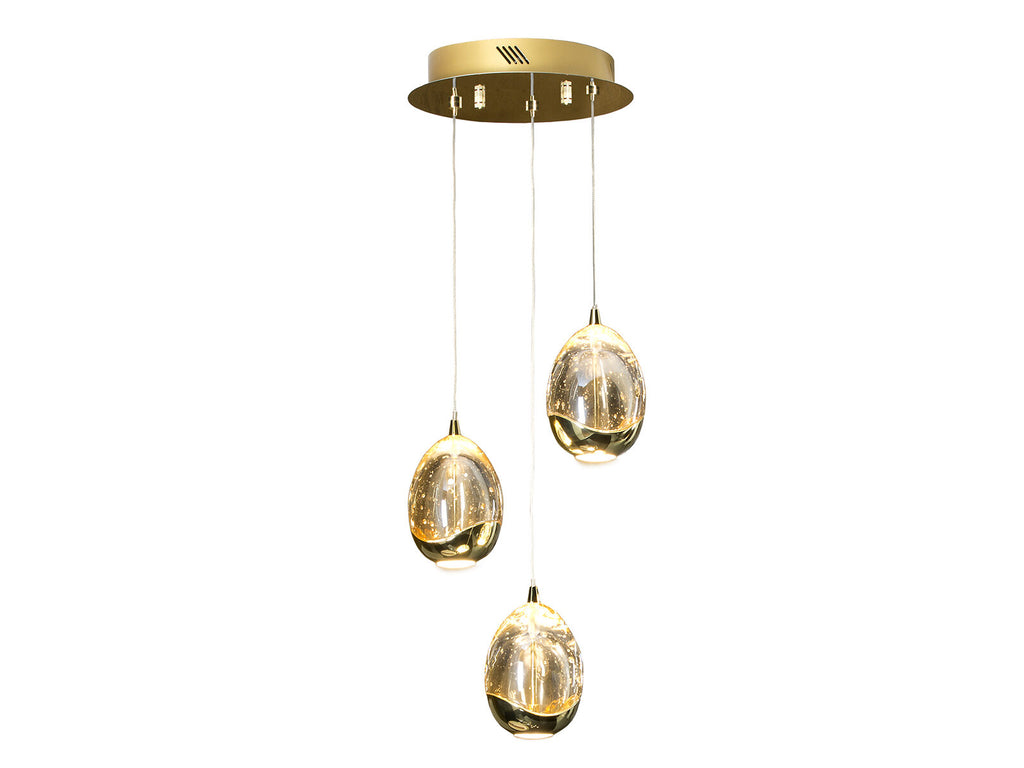 Lámpara de techo Rocío 3 luces Ø25