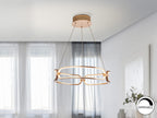 Lámpara de techo Colette LED oro rosa Ø47