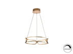 Lámpara de techo Colette LED oro rosa Ø47
