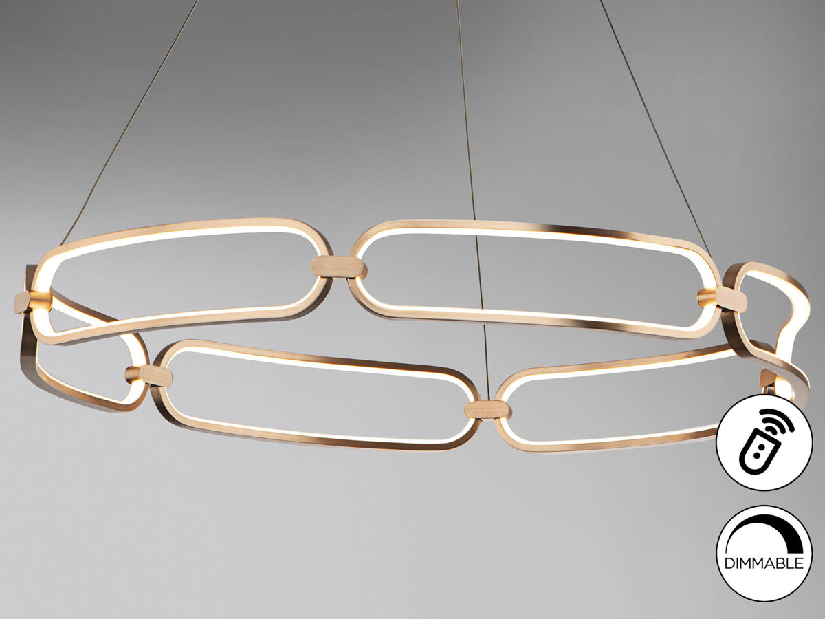 Lámpara de techo Colette LED oro rosa Ø80 dimable