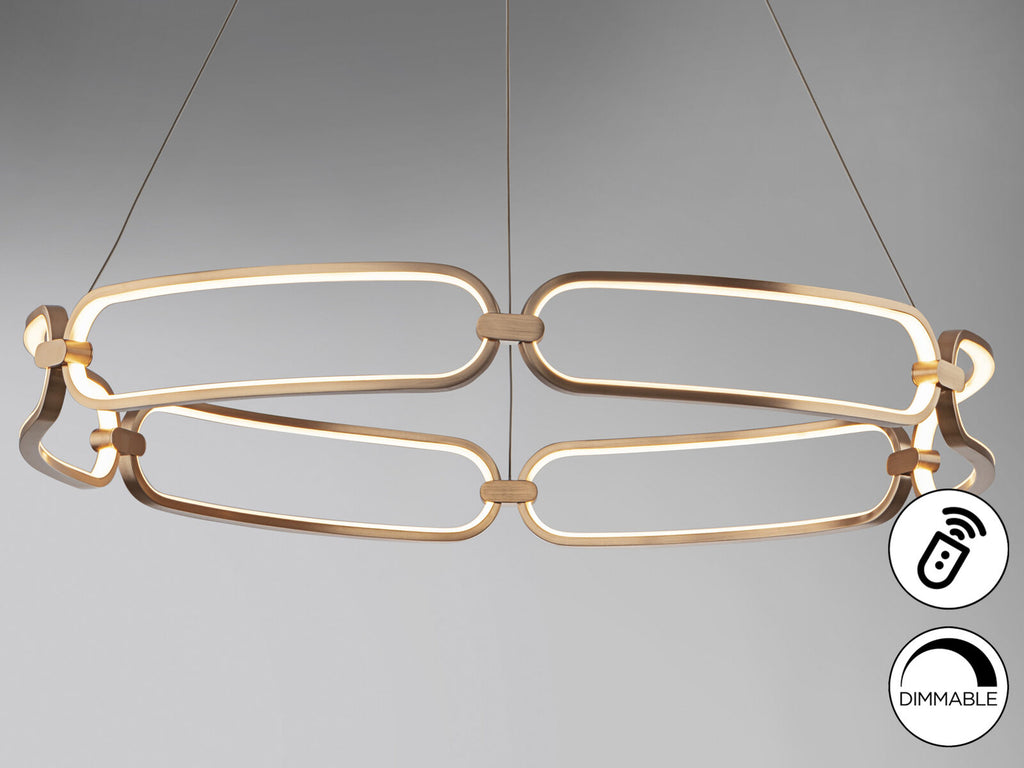 Lámpara de techo Colette LED oro rosa Ø80 dimable