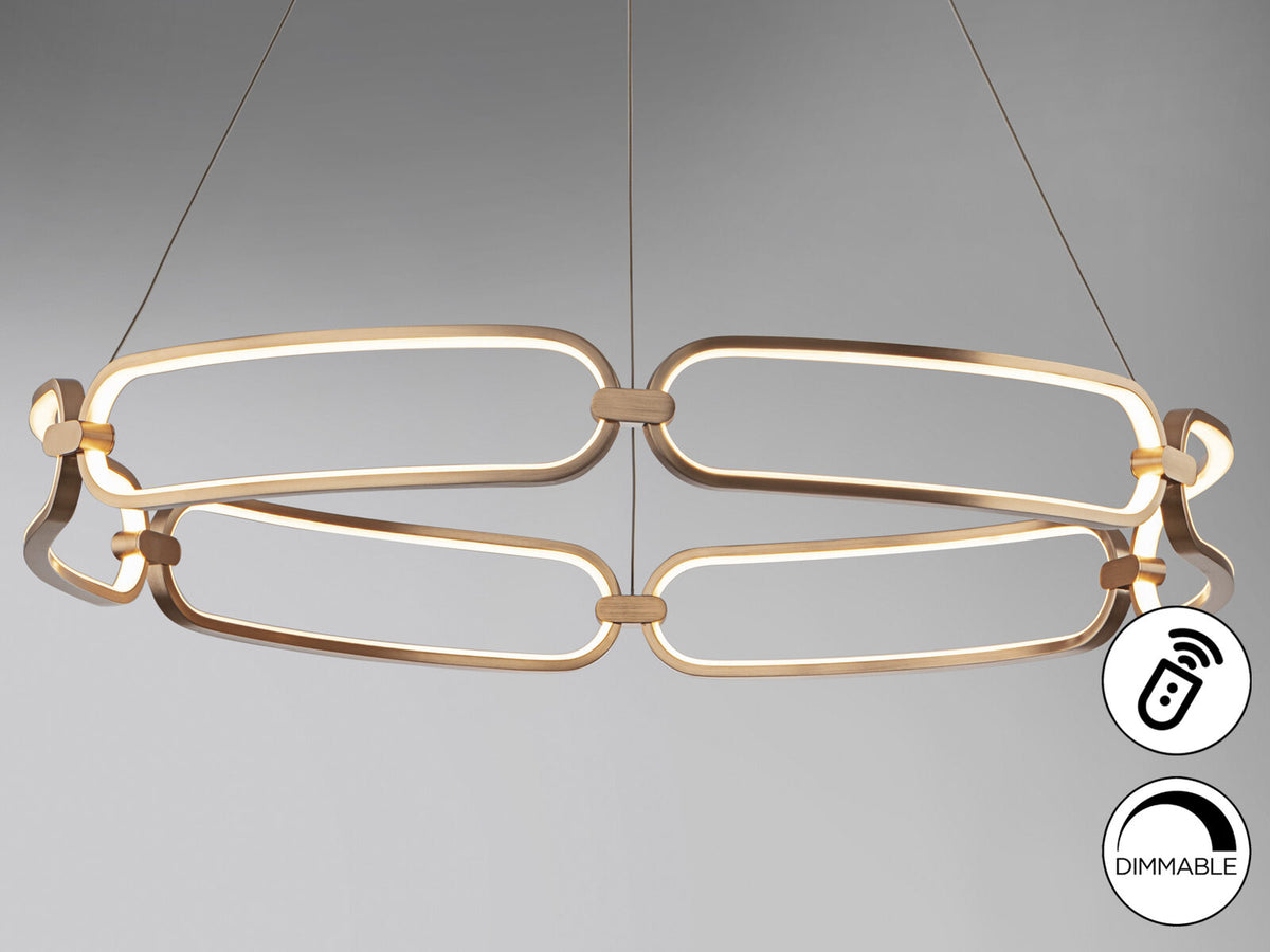 Lámpara de techo Colette LED oro rosa Ø80 dimable