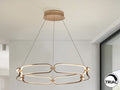 Lámpara de techo Colette LED oro rosa Ø80