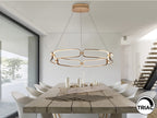 Lámpara de techo Colette LED oro rosa Ø80