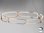 Lámpara de techo Colette LED oro rosa Ø80